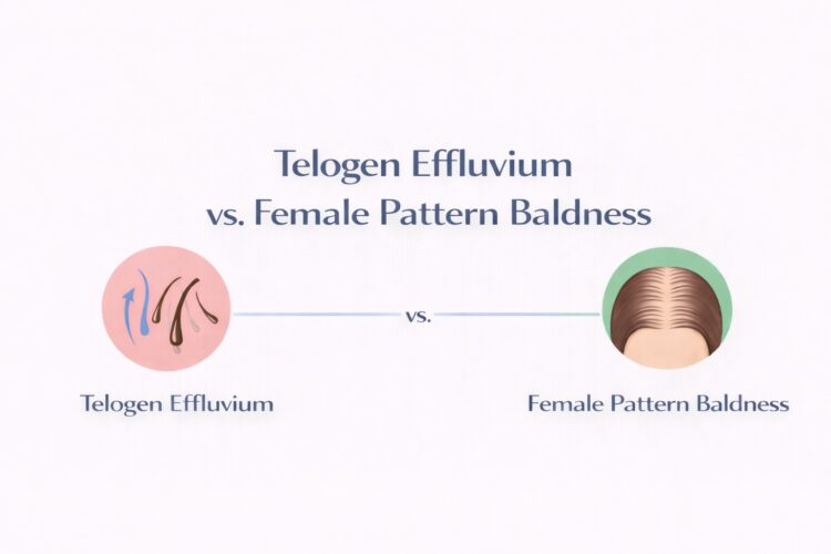 Telogen Effluvium v Female Pattern Hair Baldness